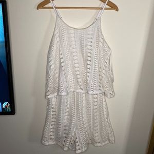 MOSSIMO WHITE KNIT ROMPER